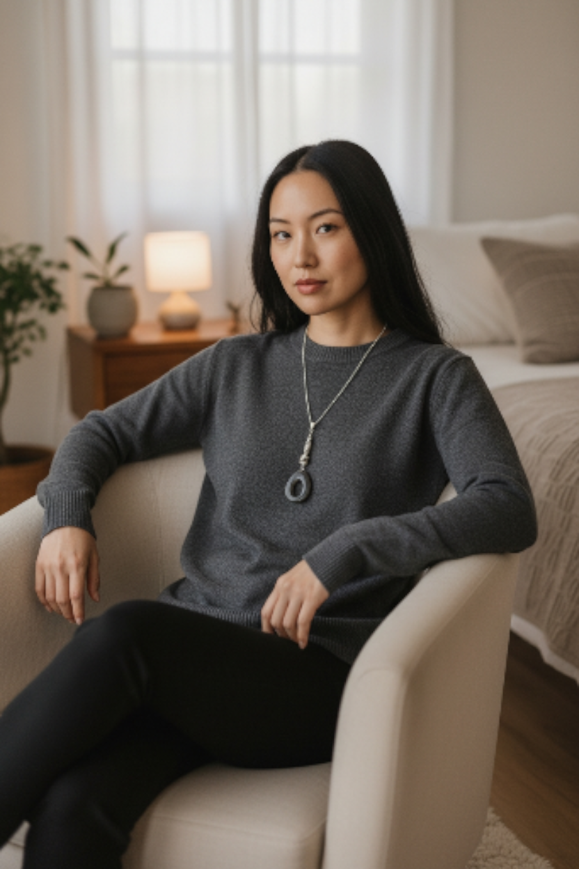 Jet Black Carved Tagua Donut Necklace Sustainable Tagua Nut Necklace | Fair Trade Eco-Friendly Jewelry Gift