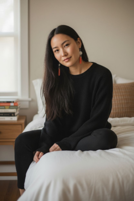 Be Pretty in Pink Tagua with Silver Coated Brass Birds Handmade Earrings
