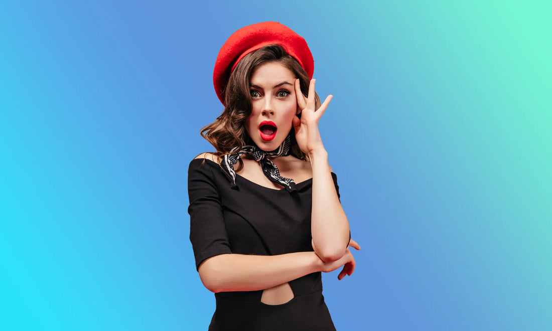 Red beret made from tagua nut material showcasing its vibrant color and unique eco-friendly craftsmanship