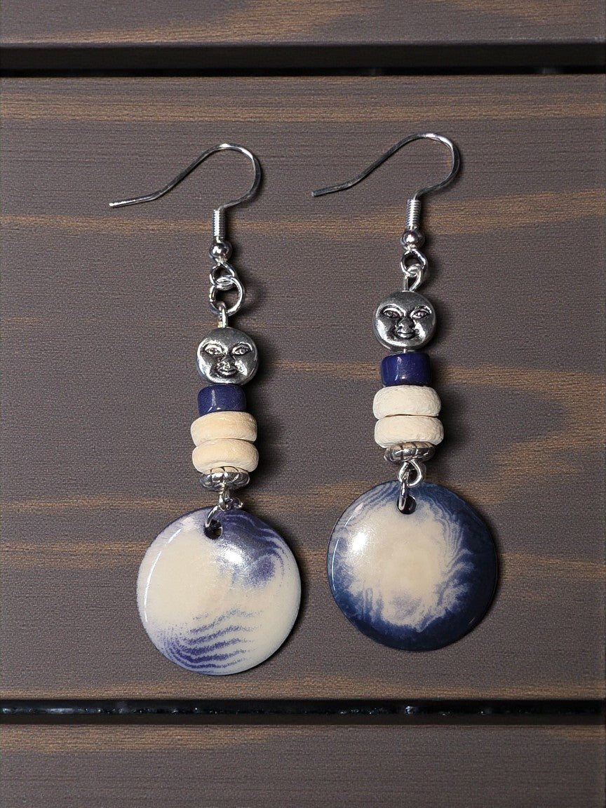 Many Colors: Tagua MISTY COLLECTION Vegetable Ivory Eco-Friendly Earrings from the Rainforest Handmade in the USA