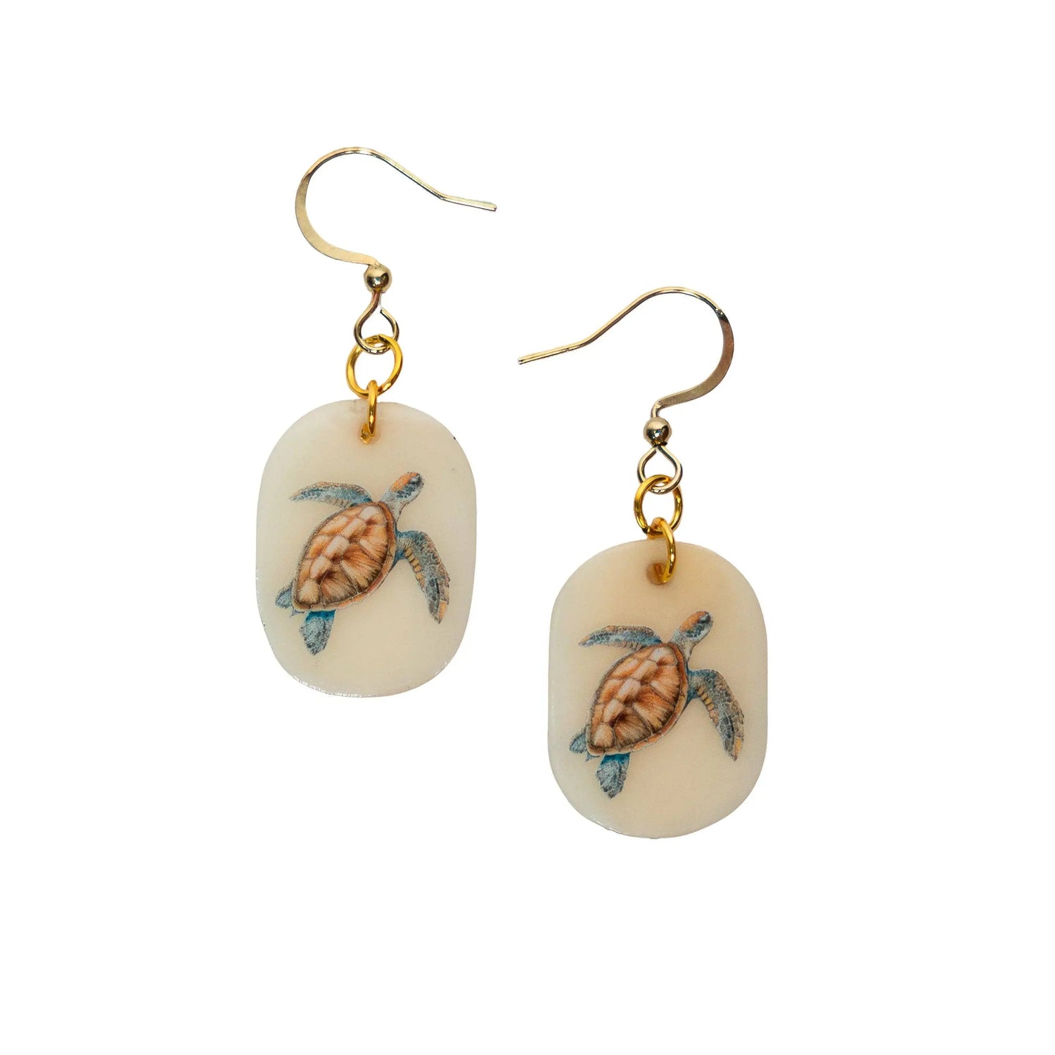 Eleni Earrings: Turtle