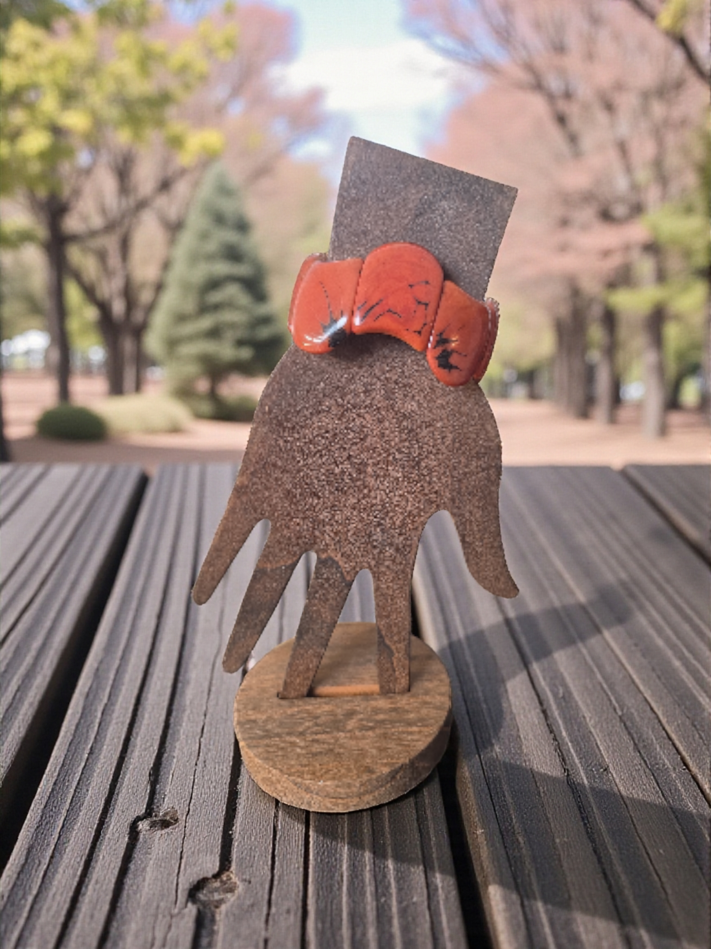 Orange Crush Carved Tagua Nut Vegetable Ivory Bracelet Vegan from the Rainforest