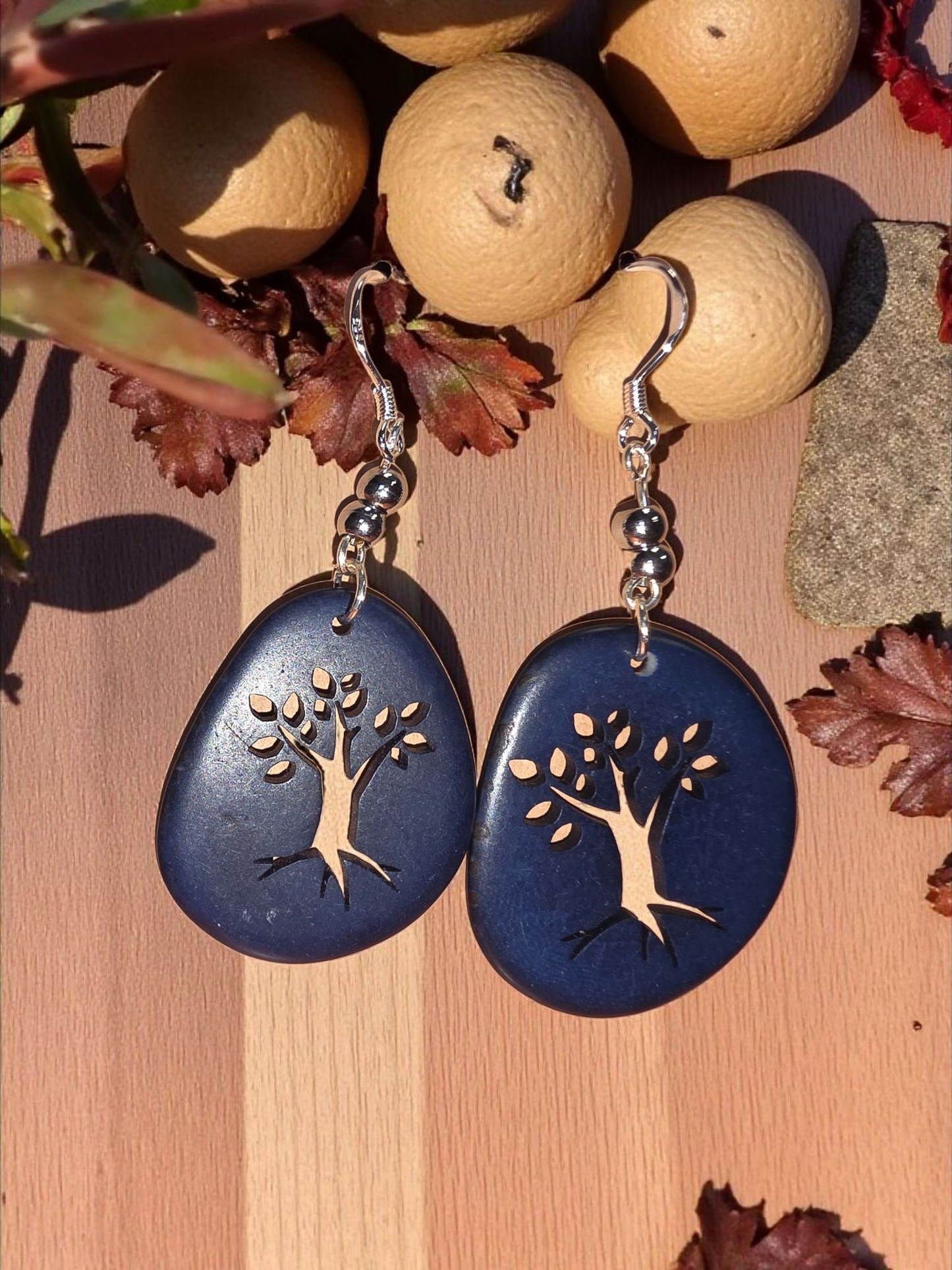 Navy Tree Laser Cutout